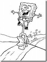 Láminas para pintar y colorear de Bob Esponja - Colorear dibujos infantiles